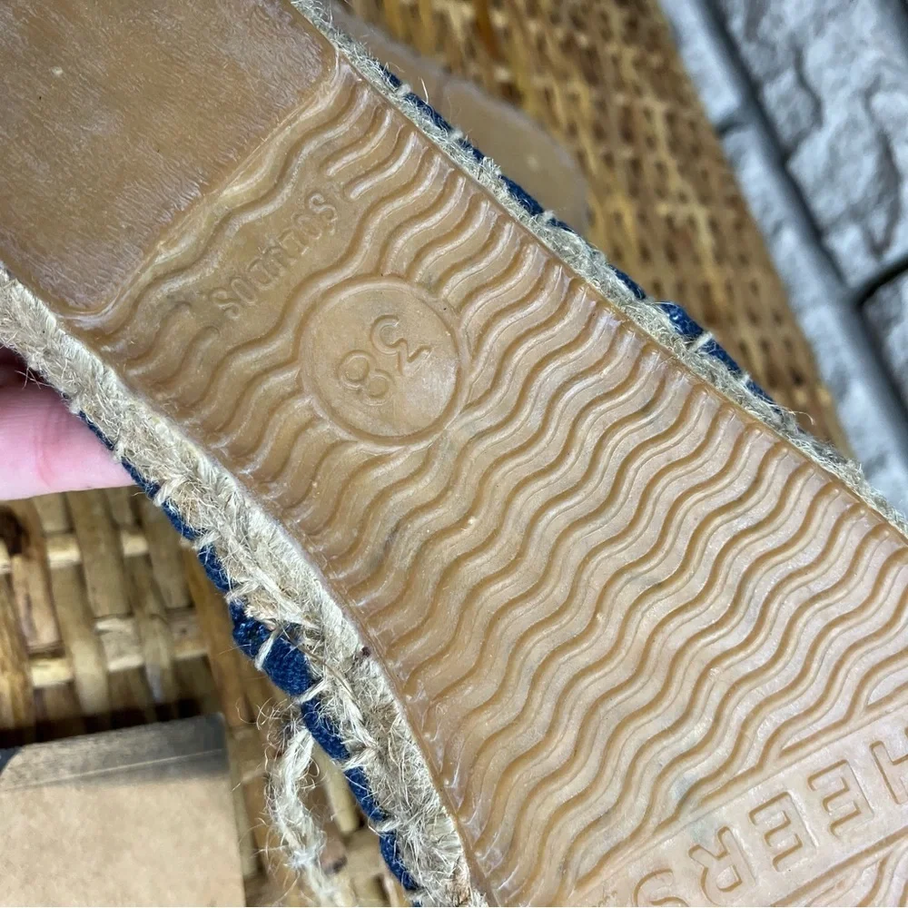 Soludos Navy Blue Classic Canvas Espadrille Flats